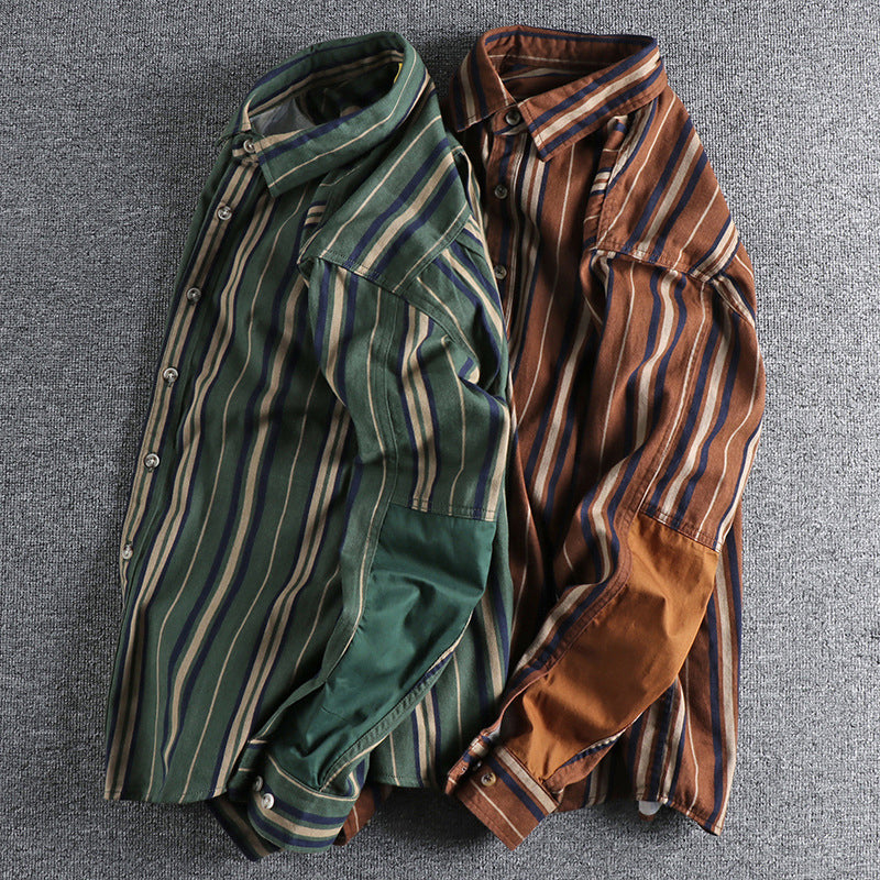 L'Esprit Moderne Striped Shirt by Felix Grant Ash & Harbor