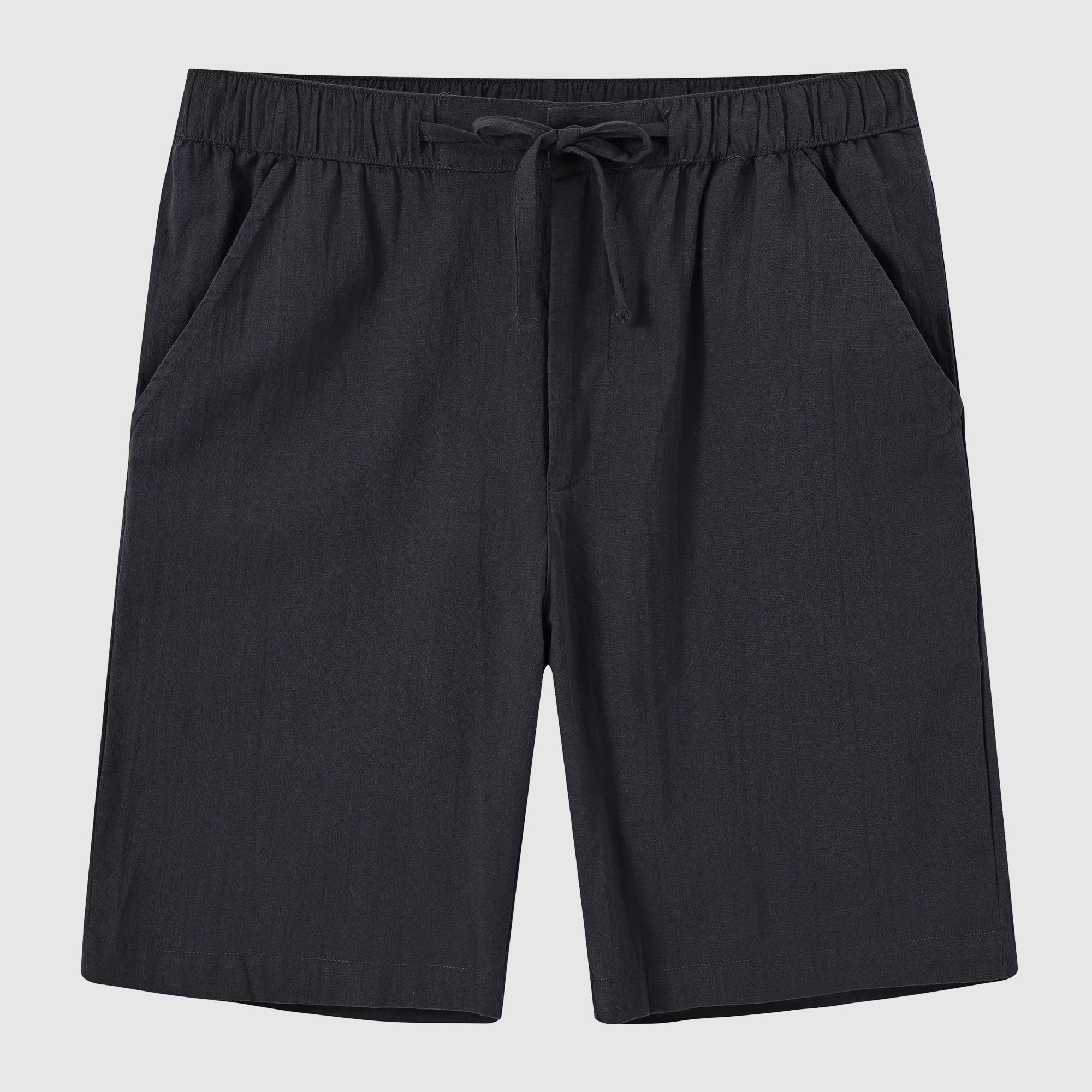 Lorenzo Vitali Cabana Linen Shorts Ash & Harbor