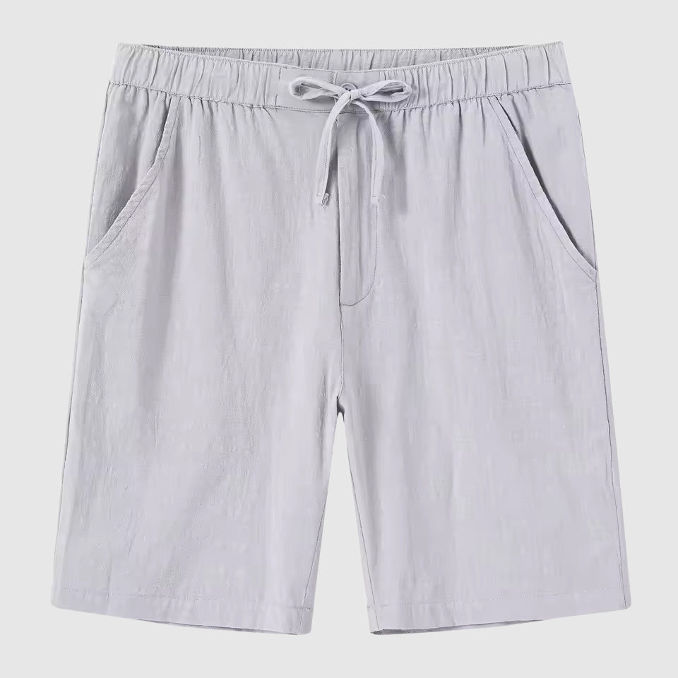 Lorenzo Vitali Cabana Linen Shorts Ash & Harbor