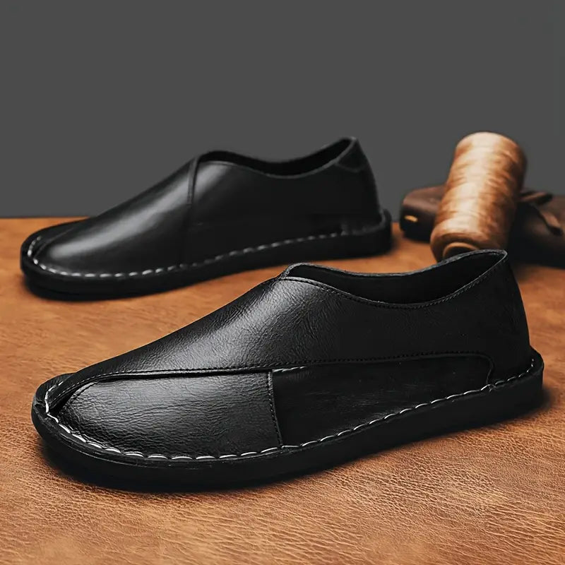 Lorenzo Vitali Cross Front Leather Sandals Ash & Harbor