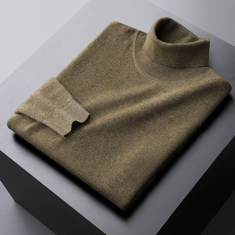 Lorenzo Vitali Elegant Turtleneck Sweater Ash & Harbor