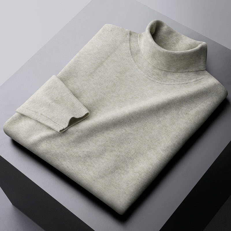 Lorenzo Vitali Elegant Turtleneck Sweater Ash & Harbor