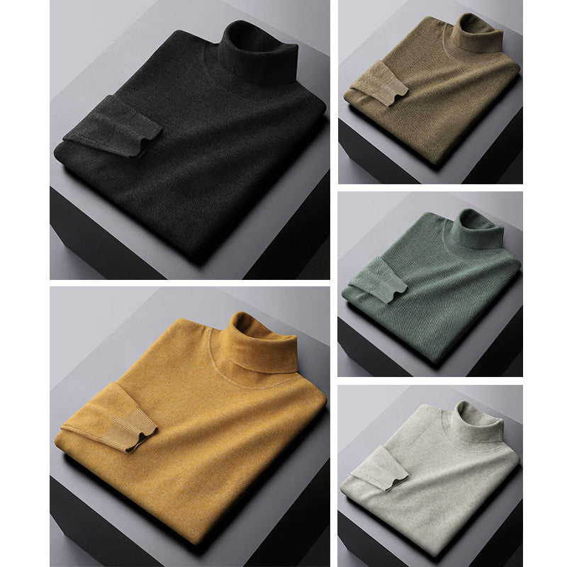Lorenzo Vitali Elegant Turtleneck Sweater Ash & Harbor