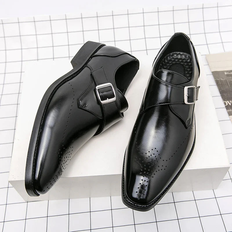 Lorenzo Vitali Monk Strap Dress Shoes Ash & Harbor