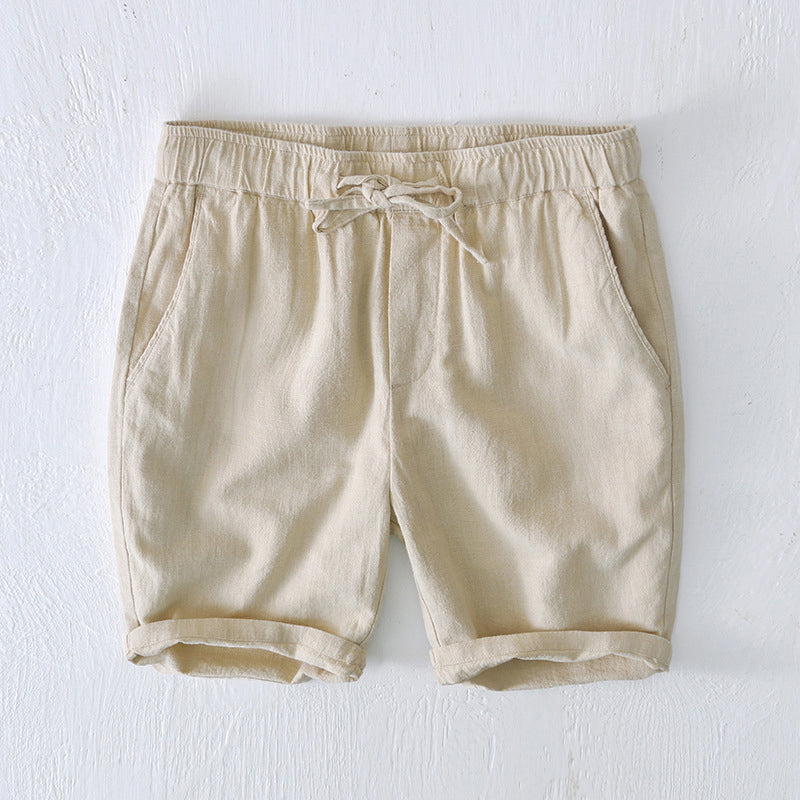 Lorenzo Vitali Ocean Breeze Linen Shorts Ash & Harbor
