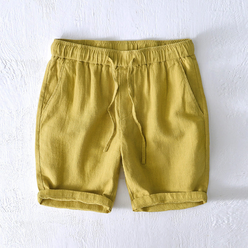 Lorenzo Vitali Ocean Breeze Linen Shorts Ash & Harbor