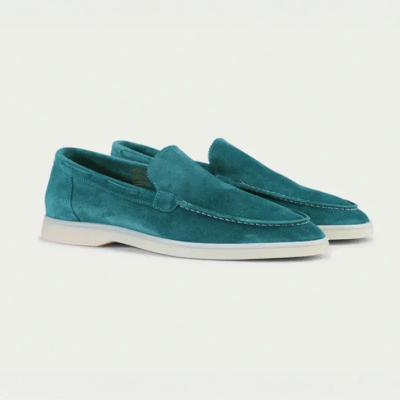 Lorenzo Vitali Rieti Suede Loafers Ash & Harbor