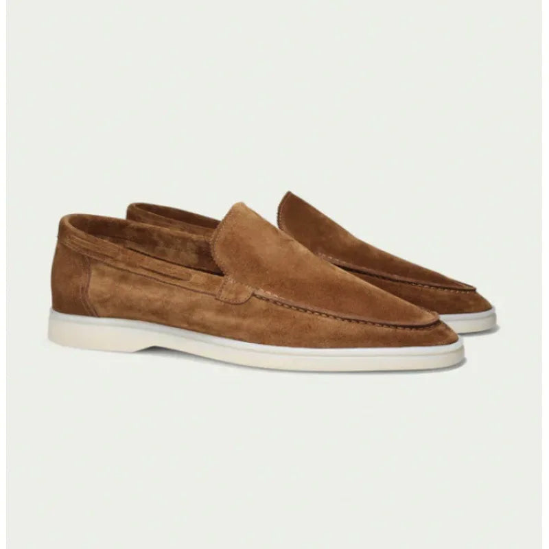 Lorenzo Vitali Rieti Suede Loafers Ash & Harbor