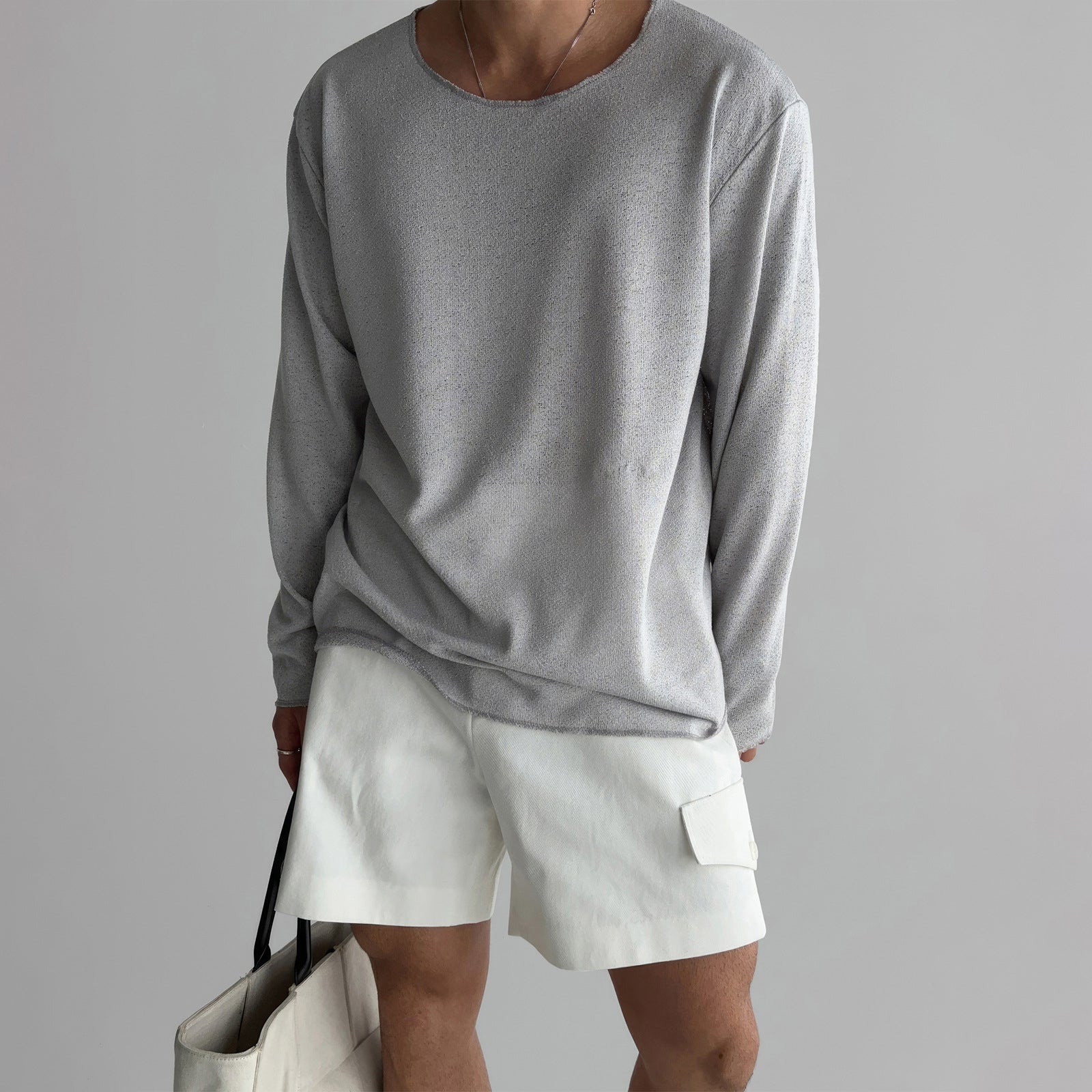 Lorenzo Vitali Solace Knit Shirt Ash & Harbor