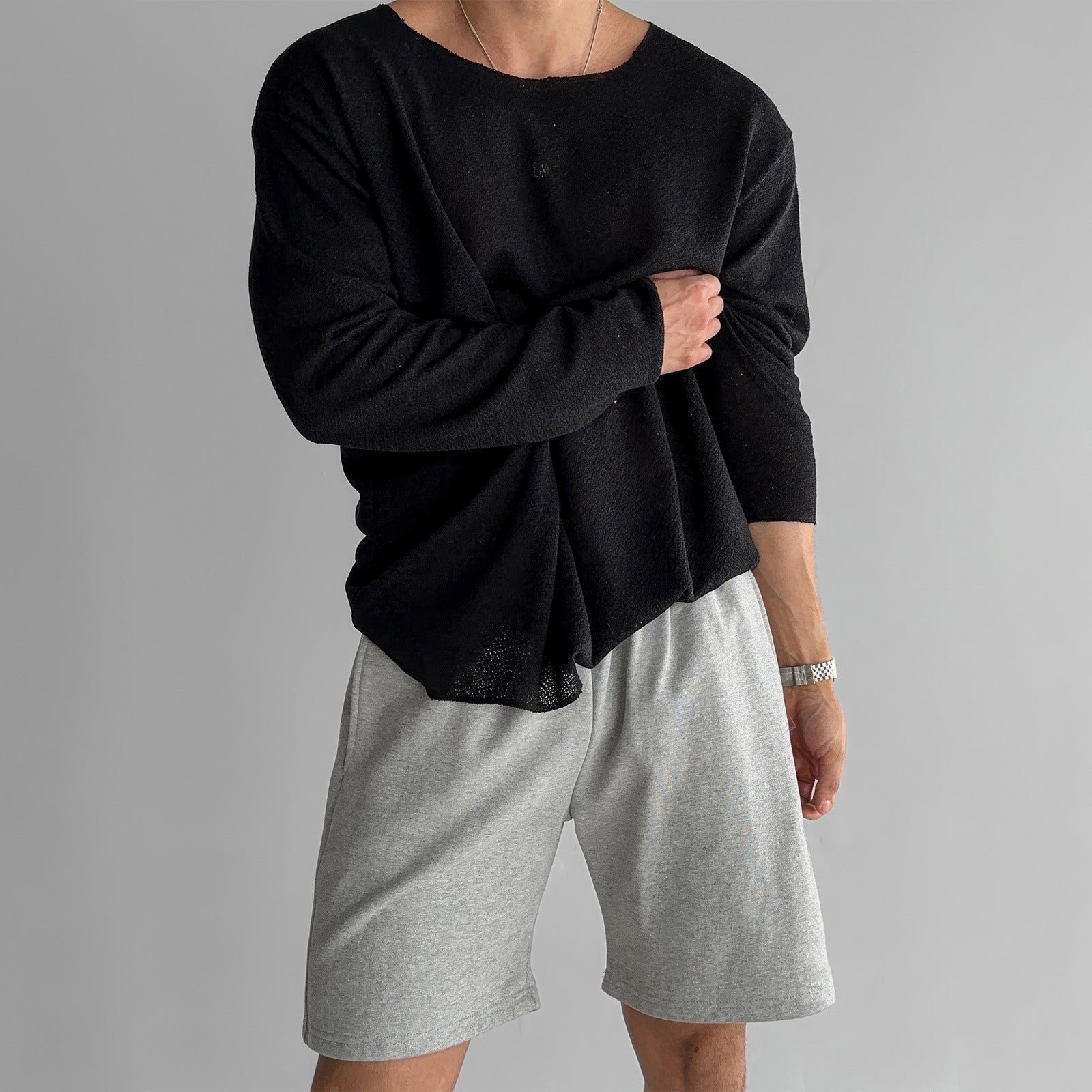 Lorenzo Vitali Solace Knit Shirt Ash & Harbor