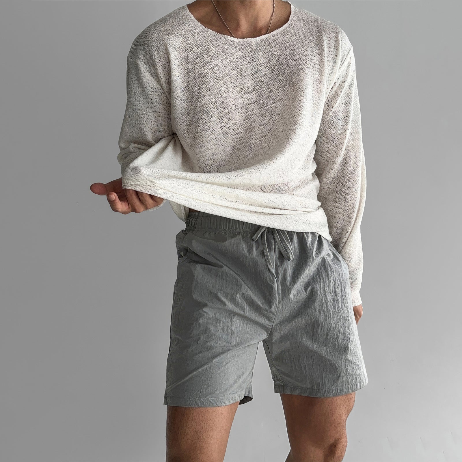 Lorenzo Vitali Solace Knit Shirt Ash & Harbor