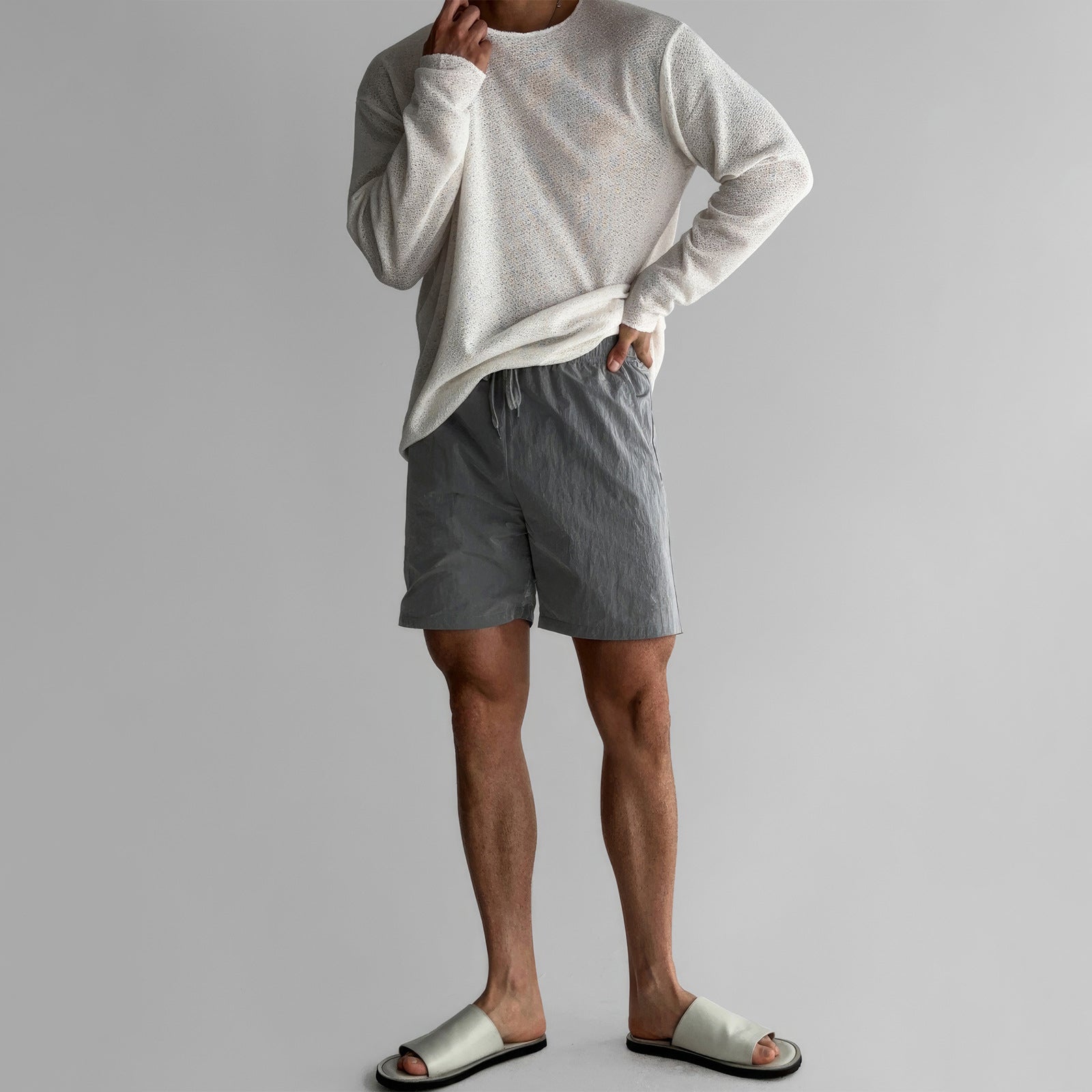 Lorenzo Vitali Solace Knit Shirt Ash & Harbor