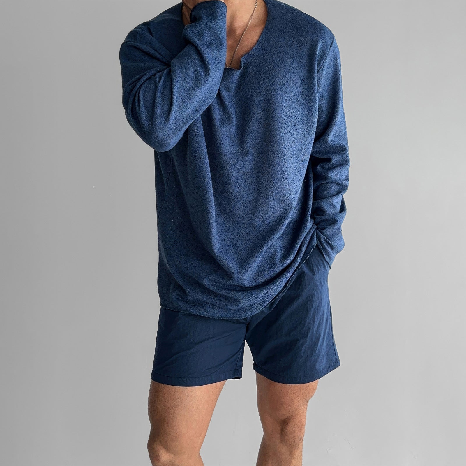 Lorenzo Vitali Solace Knit Shirt Ash & Harbor