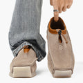 Lorenzo Vitali Suede Loafers with Drawstring Closure Ash & Harbor