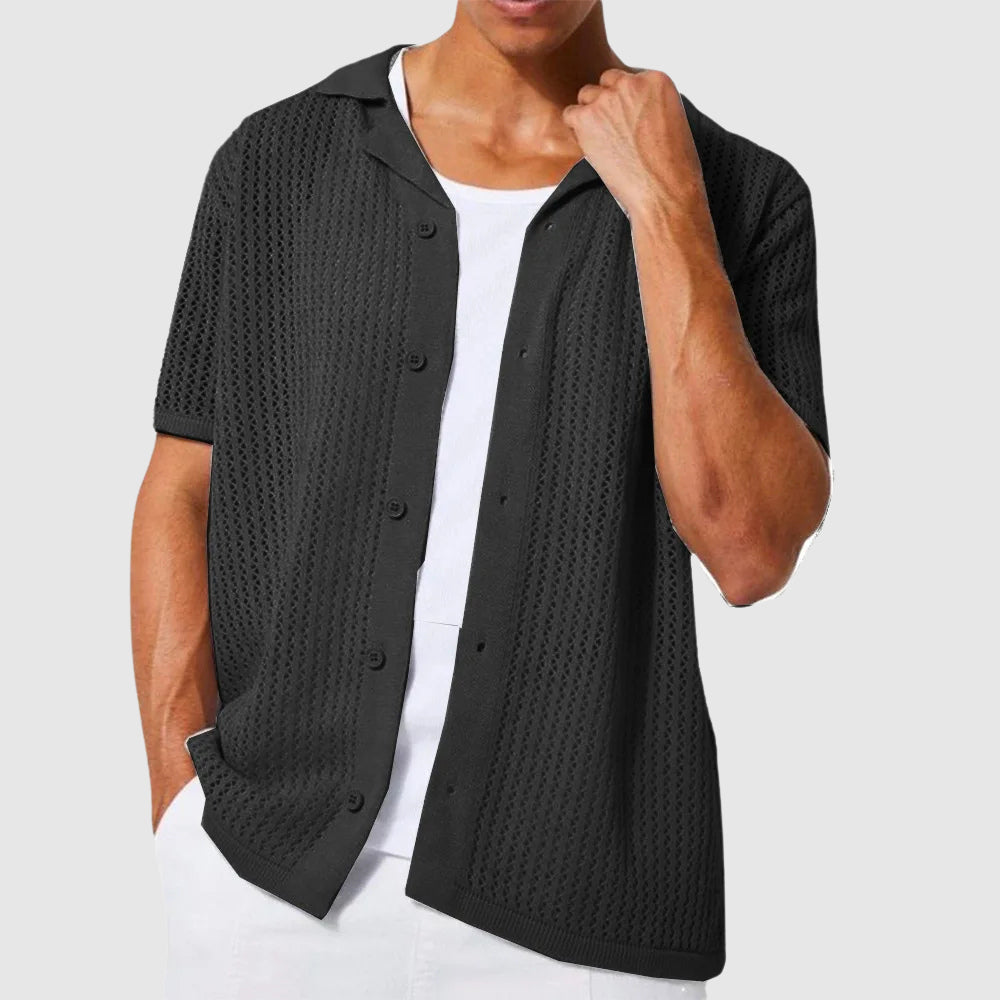 Lorenzo Vitali Urban Knit Shirt Ash & Harbor