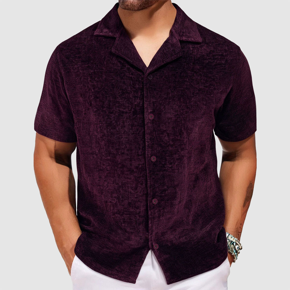 Lorenzo Vitali Velvet Retro Shirt Ash & Harbor