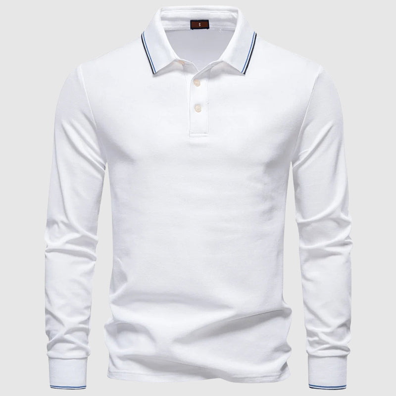 Lorenzo Vitali Comfortable Polo Shirt Ash & Harbor