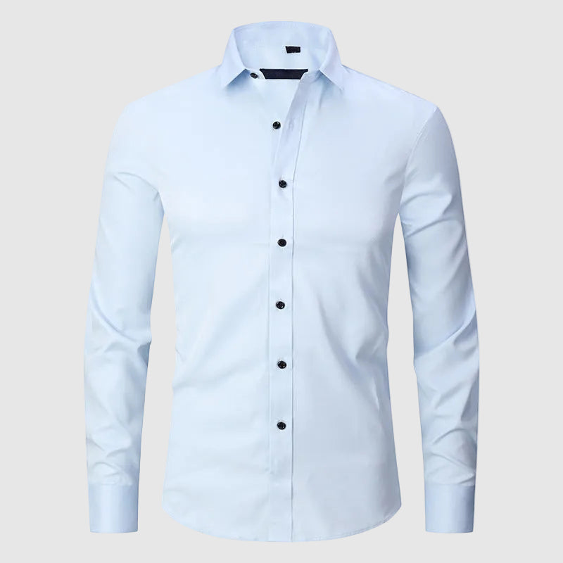 Lorenzo Vitali Formal Long-Sleeve Shirt Ash & Harbor