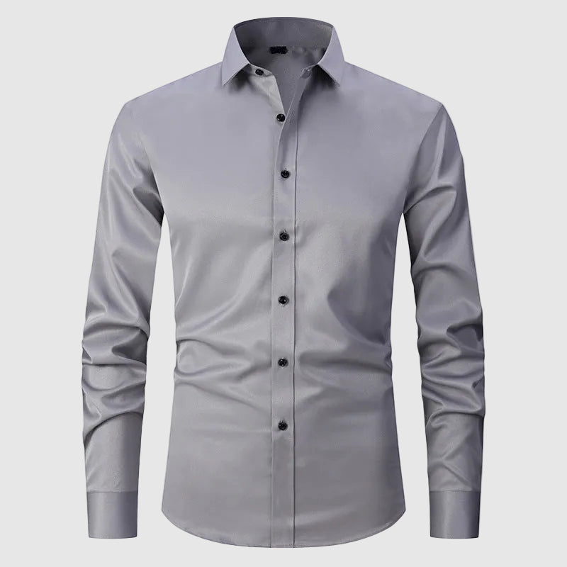 Lorenzo Vitali Formal Long-Sleeve Shirt Ash & Harbor