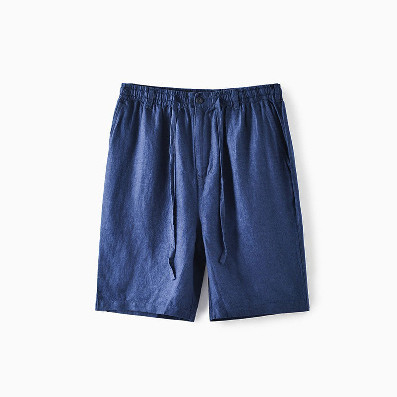 Lorenzo Vitali Lusso Linen Shorts Ash & Harbor