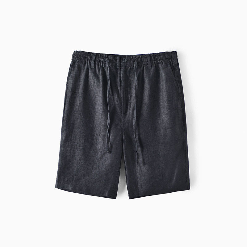 Lorenzo Vitali Lusso Linen Shorts Ash & Harbor