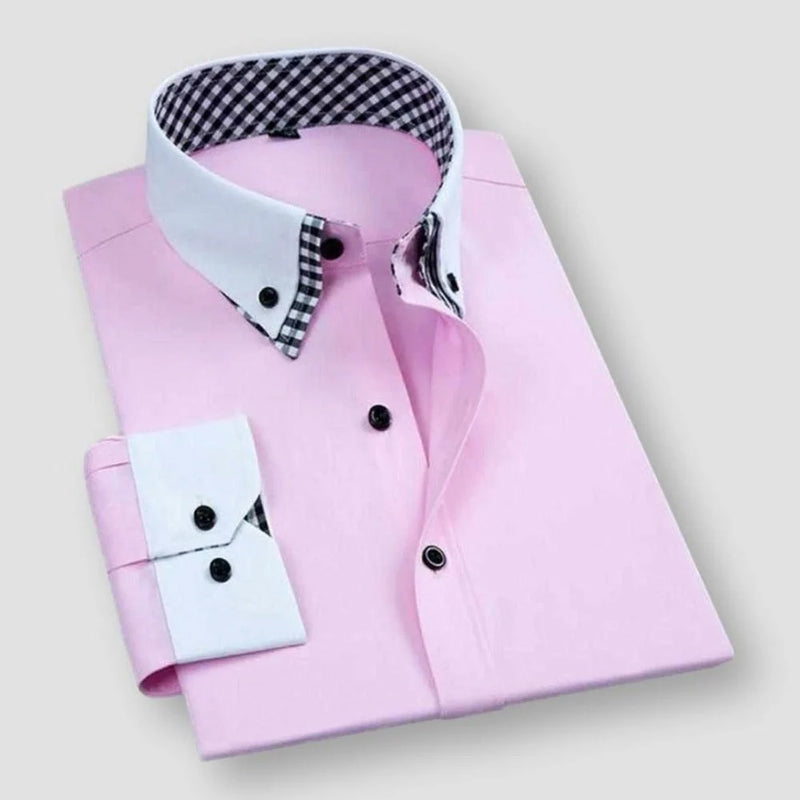 Men’s Contrast Collar Dress Shirt Ash & Harbor
