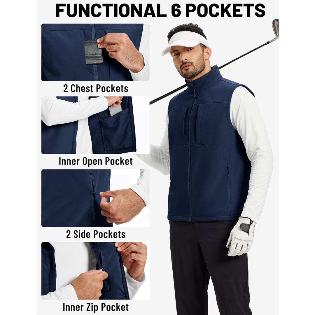 Softshell Vest Windproof Waterproof Lightweight Jacket