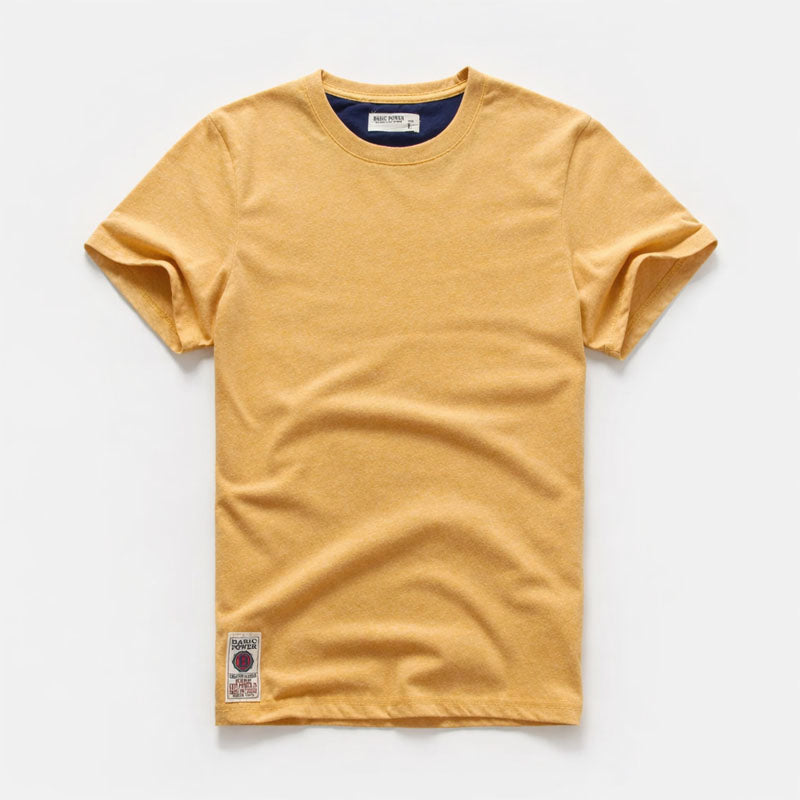 Roberto Russo Cotton Crew Neck T-Shirt Ash & Harbor