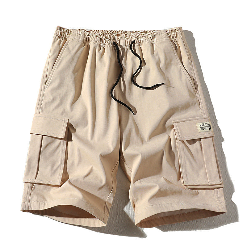 Roberto Russo Drawstring Cargo Shorts Ash & Harbor