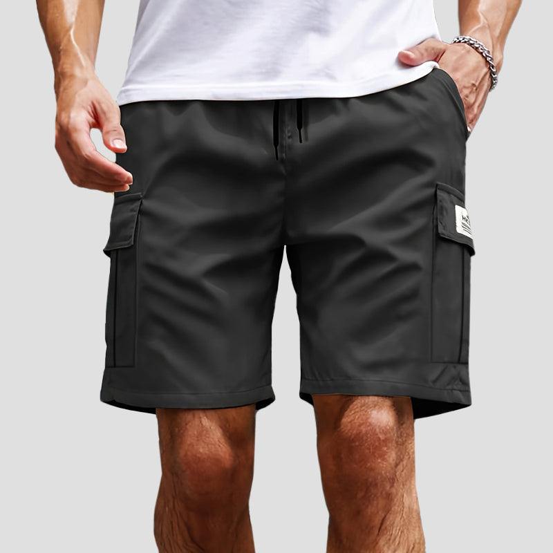 Roberto Russo Drawstring Cargo Shorts Ash & Harbor