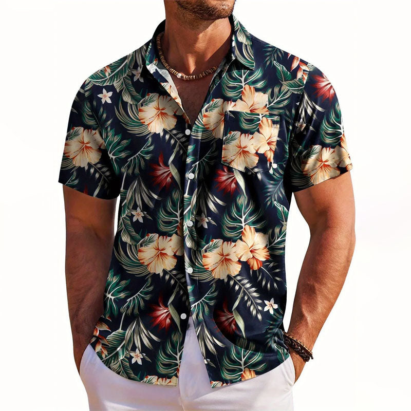 Roberto Russo Hawaiian Button-Up Shirt Ash & Harbor