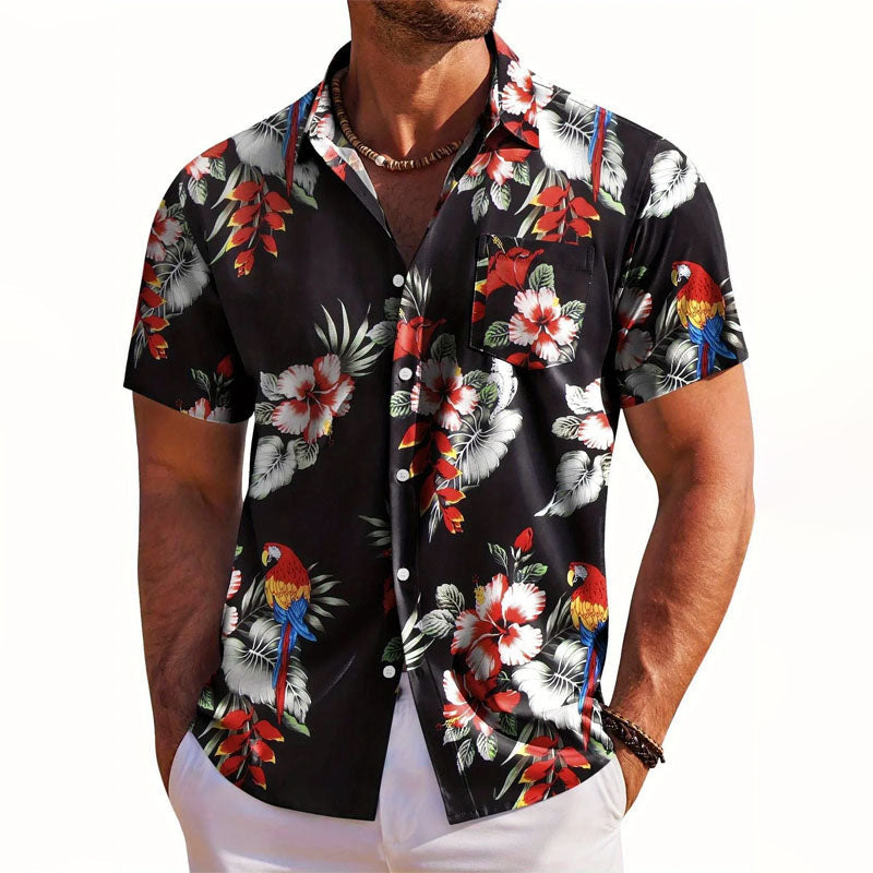 Roberto Russo Hawaiian Button-Up Shirt Ash & Harbor