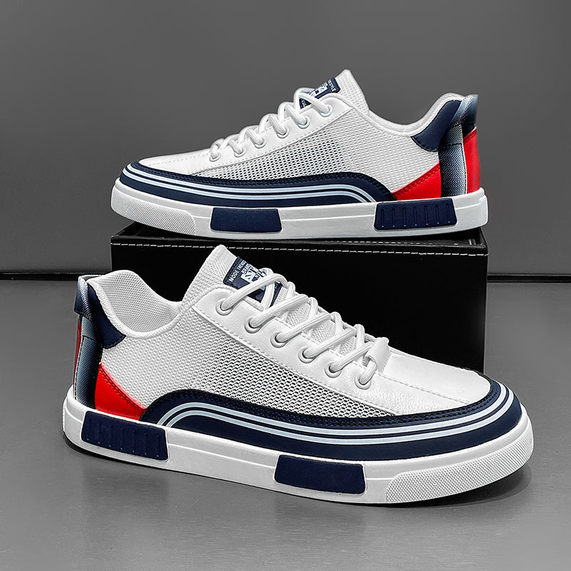 Roberto Russo Low-Top Sneakers with Mesh Panels Ash & Harbor