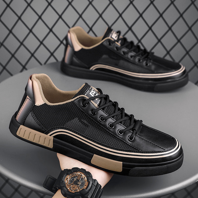 Roberto Russo Low-Top Sneakers with Mesh Panels Ash & Harbor
