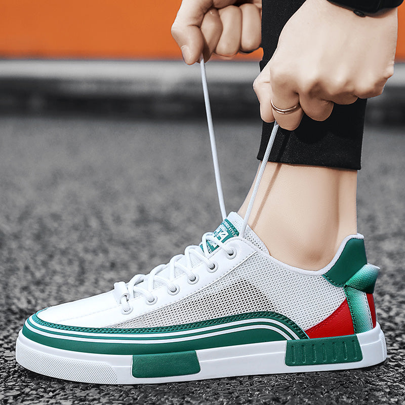 Roberto Russo Low-Top Sneakers with Mesh Panels Ash & Harbor