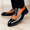 Roberto Russo Ostrich Dress Shoes with Gloss Finish Ash & Harbor