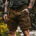 Roberto Russo Outdoor Corduroy Cargo Shorts Ash & Harbor