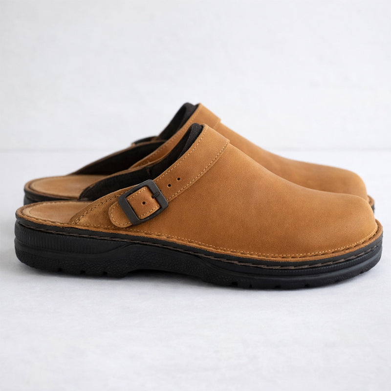Roberto Russo Closed Clogs with Buckle Strap Ash & Harbor
