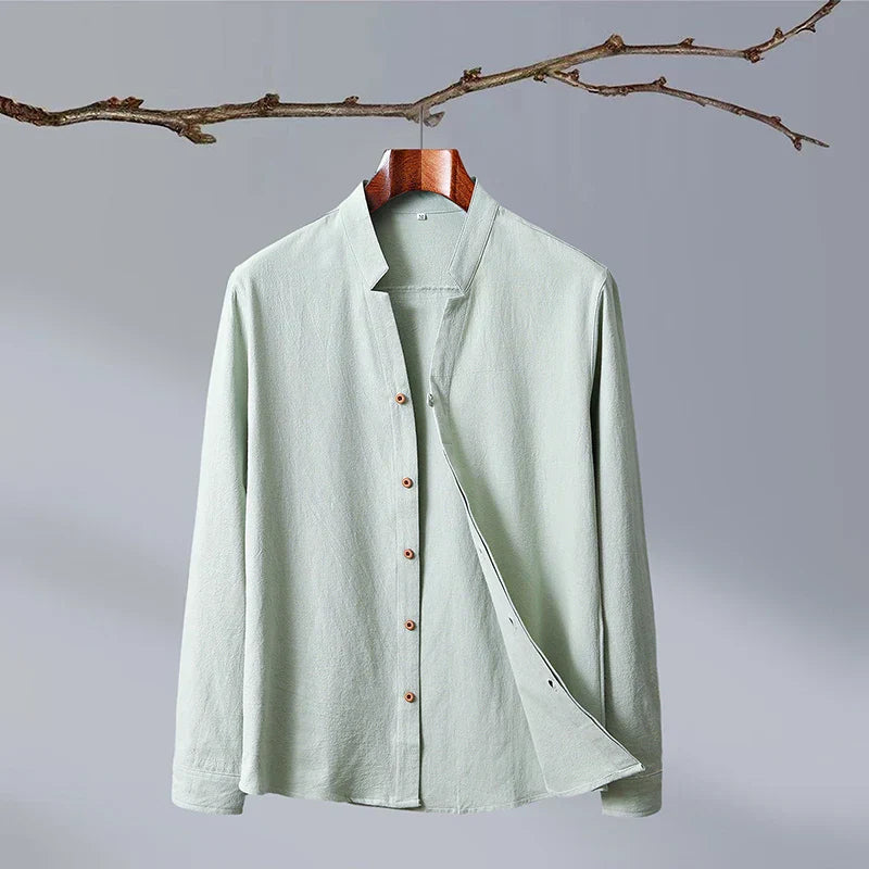Roberto Russo Japanese Style Long Sleeve Shirt Ash & Harbor