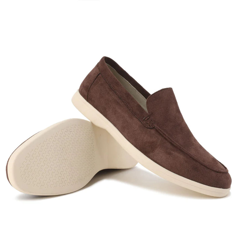 Roberto Russo Suede Moccasin Loafers Ash & Harbor