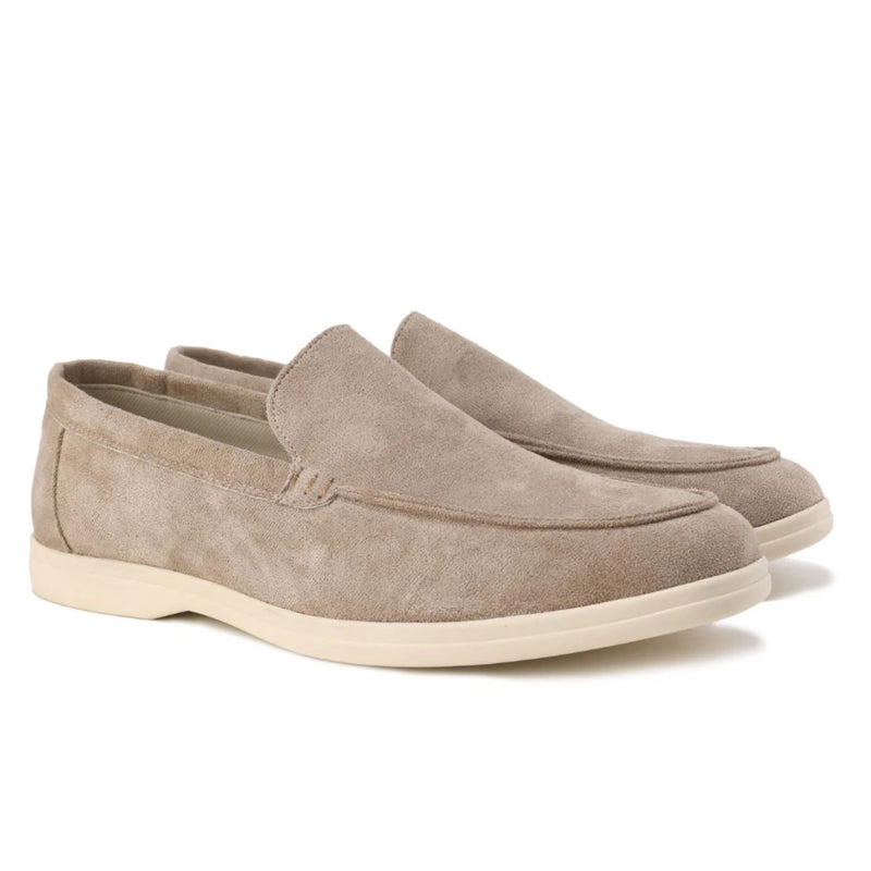 Roberto Russo Suede Moccasin Loafers Ash & Harbor