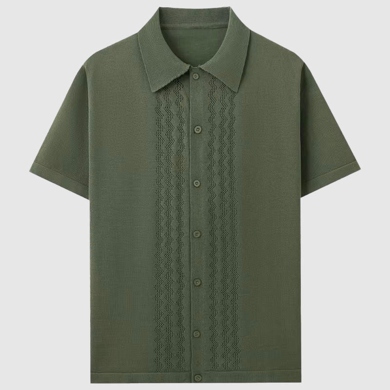 Roberto Russo Summer Knitted Shirt Ash & Harbor