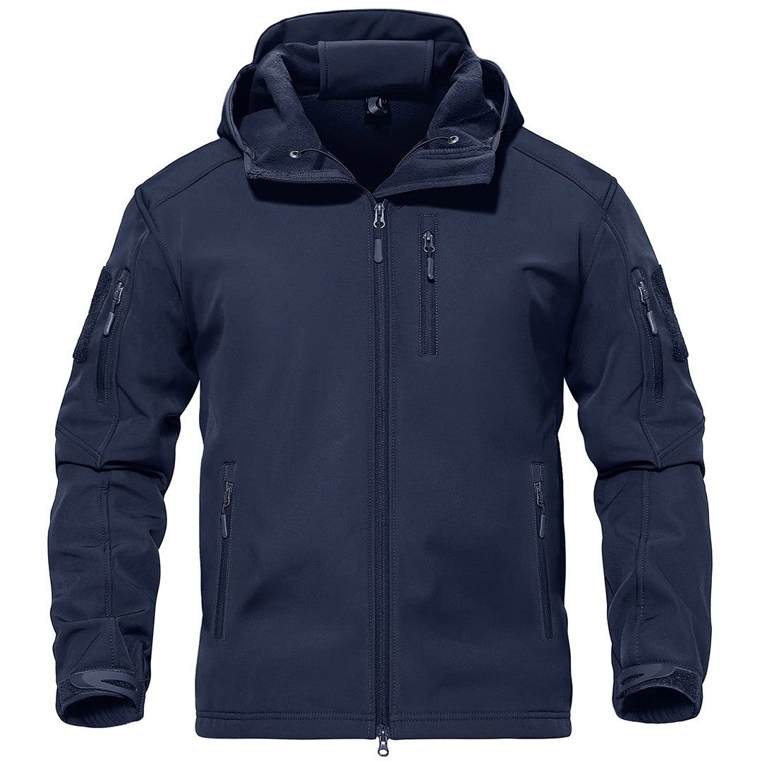 Men's Tactical Jacket with Hood Softshell Coat