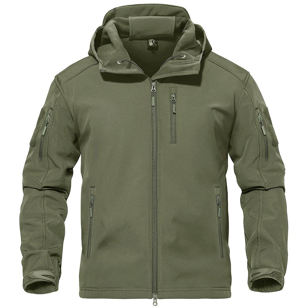 Men's Tactical Jacket with Hood Softshell Coat