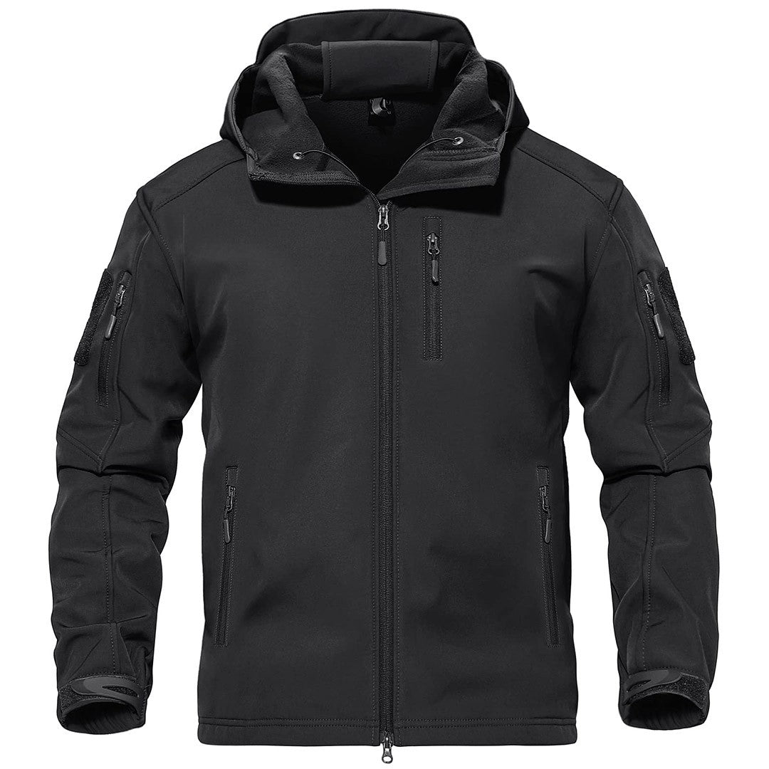 Men's Tactical Jacket with Hood Softshell Coat