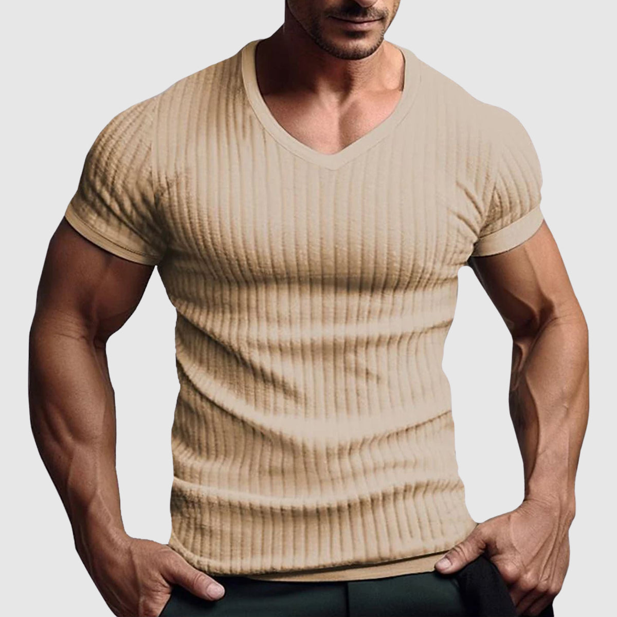 The Urban Stripe T-Shirt by Alessandro Veneti Ash & Harbor