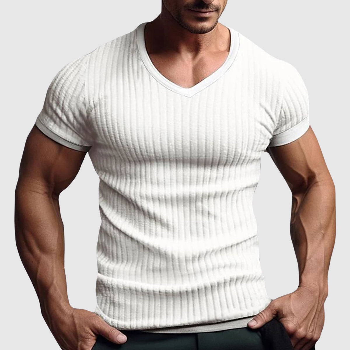 The Urban Stripe T-Shirt by Alessandro Veneti Ash & Harbor