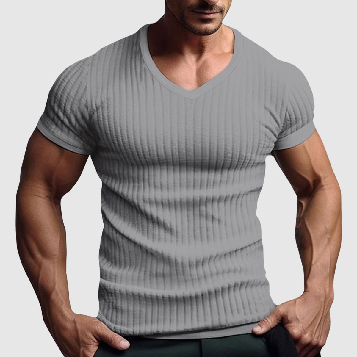 The Urban Stripe T-Shirt by Alessandro Veneti Ash & Harbor