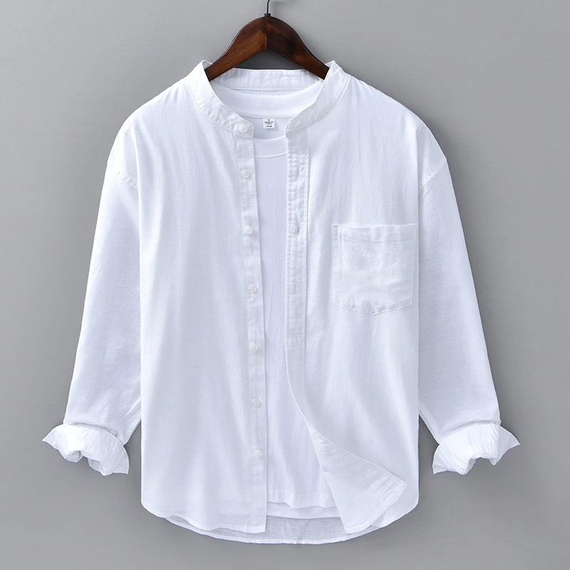 Theodore Willow Casual Linen Shirt Ash & Harbor