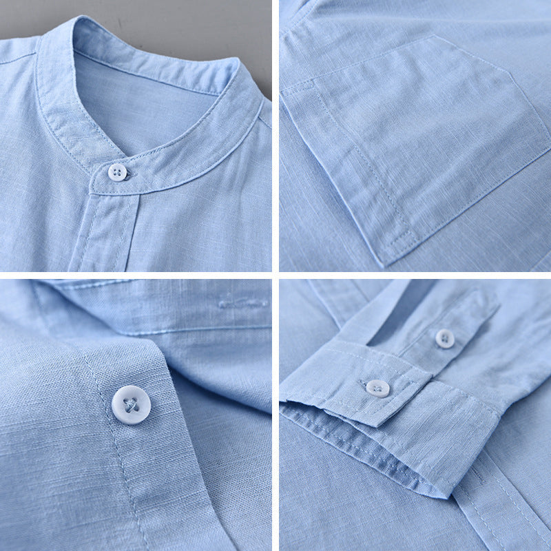 Theodore Willow Casual Linen Shirt Ash & Harbor